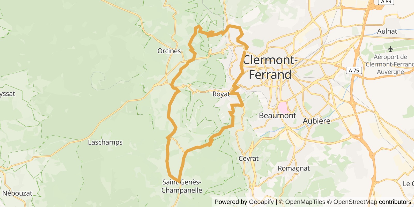 Carte du parcours Chemins secrets